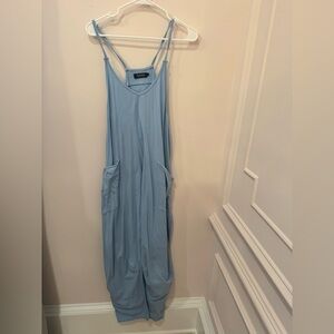 Wide Leg Overall Style Jumpsuit
